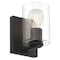 Access Lighting Oslo, 1 Light LED Wall Sconce  Vanity, Matte Black Finish, Clear Glass 62580LEDDLP-MBL/CLR - alternate 7